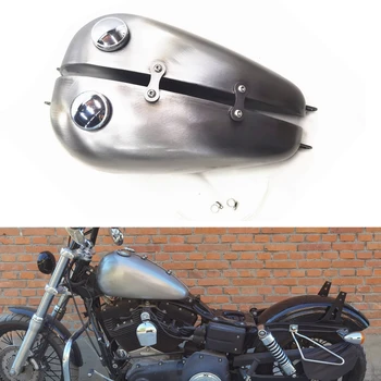 14-литровый Бензиновый топливный бак мотоцикла с масляной крышкой для Harley Dyna 1999-2003