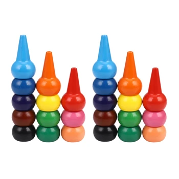 2 Пальчиковых карандаша для малышей, 12 цветов, пальчиковая краска, карандаши для младенцев, мелки для малышей, которые можно стирать