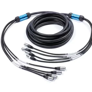 4-канальный сетевой кабель CAT6 SF/UTP с несколькими кабелями RJ45, кабель для управления сетью со змеиной сценой, аудио- и видеосъемкой