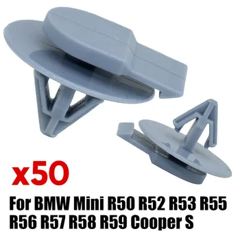 50 шт. Зажимы для арок для отделки наружного крыла Mini Cooper Coupe RoadsterR50 R53 R55 R56 R57 R58 R59