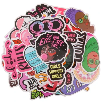 70 штук феминистских наклеек, наклейки с граффити для путешествий, защитный шлем для автомобиля