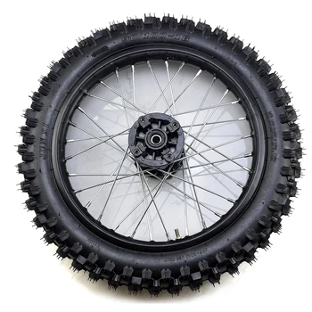 90/100-16 Заднее Дисковое Тормозное колесо 15 мм Ось 16 Дюймов внедорожная Шина Шина для Dirt Pitbike