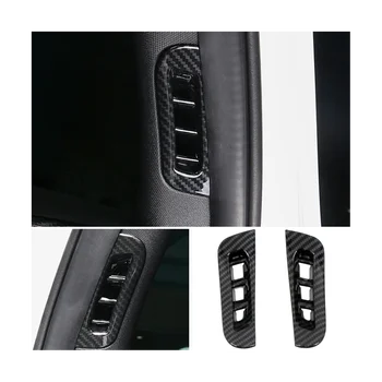 Автомобильная накладка на переднюю стойку кондиционера из углеродного волокна для Dodge Durango 2011-2022