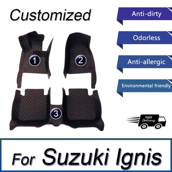 Автомобильные коврики для Suzuki Ignis MF 2016 2017 2018 2019, кожаный коврик для пола, Прочные коврики, Набор ковровых накладок, автомобильные аксессуары, Детали интерьера