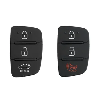 Автомобильный 3-кнопочный откидной чехол для ключей Замена силиконовой прокладки для Hyundai Kia