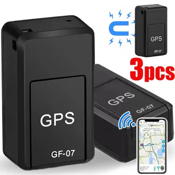 Автомобильный мини-GPS-трекер GF-07, противоугонный локатор, отслеживание в реальном времени, позиционер SIM-карты, противоугонный трекер с магнитным креплением,