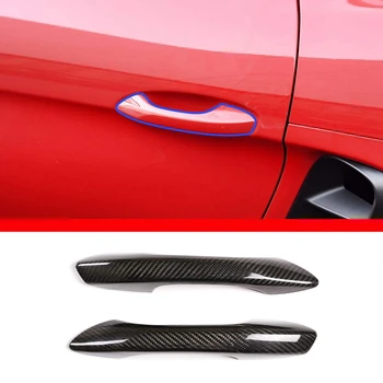 Аксессуары для отделки наружной дверной ручки автомобиля, сухие Детали из углеродного волокна для Porsche 911 2012-2018 718 2016-2019, без отверстий