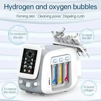 аппарат для струйного пилинга 6 в 1 H2O2 гидродермабразия алмазная микродермабразия oxigen jet peel facial machine