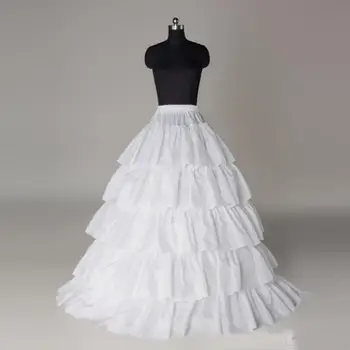 Бальные платья, вечерняя одежда, 6 слоев, 4 обруча, Атласная Нижняя юбка для новобрачных, свадебные Аксессуары высшего качества.