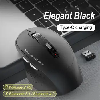 Беспроводная мышь, совместимая с Bluetooth, 1600 точек на дюйм, бесшумная мышь для планшета MacBook, ноутбука, бесшумные мыши, бесшумная мышь 2.4G