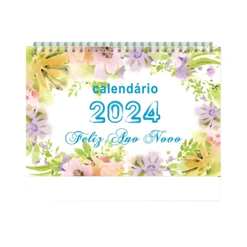 Бразильский настольный календарь на 2024 год для офисных работников и студентов для ежедневного планирования календарей Больших ежемесячных заметок