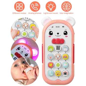 Детская Мобильная игрушка для малышей 1 год 6-12 месяцев, игрушки-соты, Музыкальный прорезыватель для зубов, электронные компоненты для детей