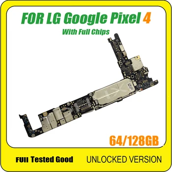 Для Google Pixe4 Pixel 4 XL 4XL 64 ГБ 128 ГБ Разблокированная основная логическая плата без Face ID Оригинальные схемы материнской платы с полным чипом