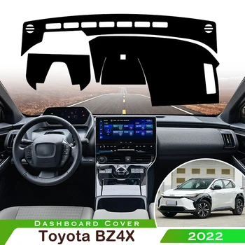 Для Toyota BZ4X 2022 Автомобильный коврик для приборной панели, коврик для приборной панели, ковры, защита от ультрафиолета, противоскользящий чехол, аксессуары для солнцезащитных козырьков