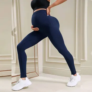Женские леггинсы для беременных, штаны для йоги на животе, штаны для йоги для беременных, леггинсы для тренировок, спортивные штаны для фитнеса