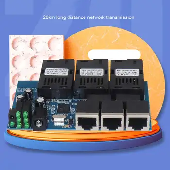 Замена модуля оптоволоконного коммутатора Ethernet PCBA для гостиничного преобразователя