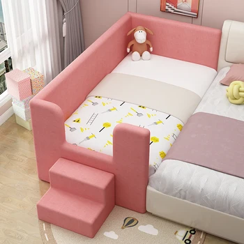 Индивидуальные Розовые Детские Кровати Напольные От 6 до 12 Лет Корейская Кровать Kids Girl Princess Camas Y Muebles Детская Мебель MQ50CB
