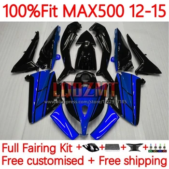 Инжекционный Сине-черный Обтекатель Для YAMAHA MAX-500 TMAX500 TMAX T MAX 500 MAX500 2012 2013 2014 2015 T-MAX500 12 13 14 15 33No.81