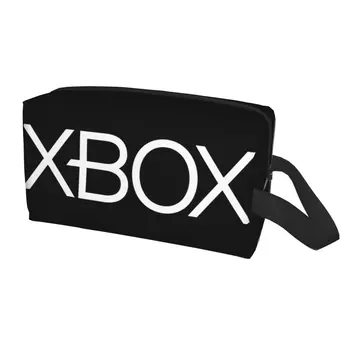 Классическая сумка для туалетных принадлежностей с логотипом Xboxs для путешествий, подарки для геймеров, косметический органайзер для макияжа для женщин, чехол для хранения косметики, набор для косметики