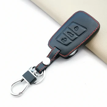 Кожаный чехол для дистанционного ключа автомобиля, чехол-держатель, брелок для Volkswagen VW Magotan Passat B8 Golf, Аксессуары для Skoda Superb A7