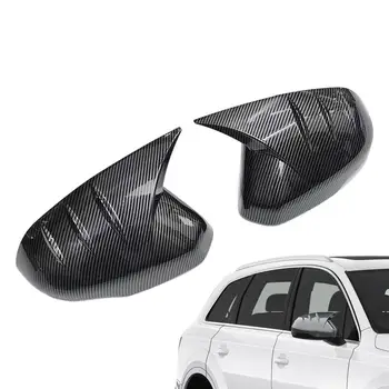 Крышка бокового зеркала заднего вида из углеродного волокна в форме рога, защита от царапин, крышка крышки заднего вида для Honda 2023 Style