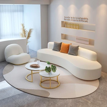 Ленивый диван с изогнутым полом Relax Luxury Modern Longue Современный Уникальный Необычный диван для гостиной Дизайнерская мебель для дома Muebles De Salones