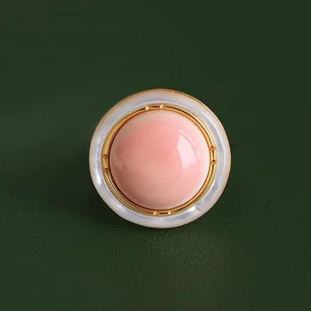 Милые круглые кольца с розовой и белой эмалью высокого уровня для женщин, простота, Элегантная новинка для вечеринки в ювелирных изделиях для обручальных колец