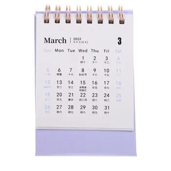 Мини-настольный календарь Товары для дома Бытовая Удобная таблица Офисный месяц Маленький портативный
