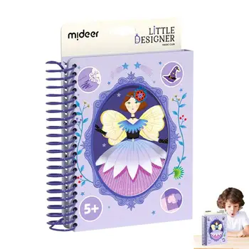 Многоразовая книжка-наклейка для детей, для маленьких девочек, 3D мультяшная наклейка для ноутбука, книжка для раннего образования, мультяшные милые наклейки для