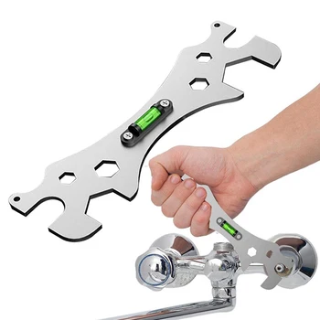 Многофункциональный ключ для выравнивания угла наклона смесителя для душа, универсальный ключ для ремонта, установка и обслуживание ванной комнаты