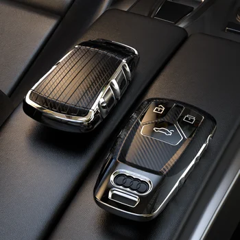 Модный Чехол Для Дистанционного Ключа Автомобиля TPU Чехол Для Audi A4 B9 A5 A6 8S 8W Q5 Q7 4M S4 S5 S7 TT TTS TFSI RS Protector Fob Keyless