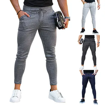 Мужские узкие повседневные брюки, мужские повседневные брюки, мужские дышащие брюки, мужские спортивные штаны для мальчиков 12 лет, открытые для мужчин