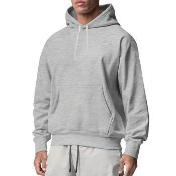 Мужской осенний теплый приталенный пуловер, флисовая повседневная рубашка с длинными рукавами, уличные футболки, топ с капюшоном, спортивные Свободные Модные мужские толстовки