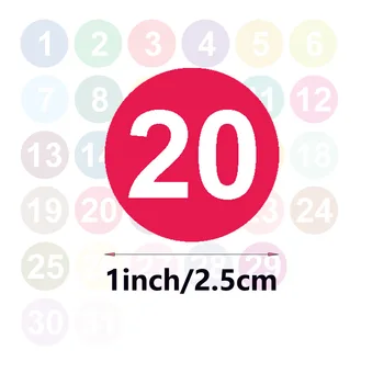 Новая наклейка с номером 500 шт./рулон Круглая упаковка Самоклеящиеся цветные наклейки с классификационными цифрами Этикетка