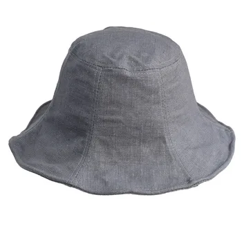 Новая Рыбацкая Шляпа Ретро Льняные Шляпы-Ведра На Открытом Воздухе Для Мужчин Для Женщин Промытое Белье Панама Шляпа От Солнца Мода Хип-Хоп Gorros Bob Hat