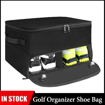 Органайзер для гольфа для автомобиля, Складная сумка для хранения принадлежностей для гольфа, Портативная коробка для мячей для гольфа Унисекс для багажника, Компактная сумка для