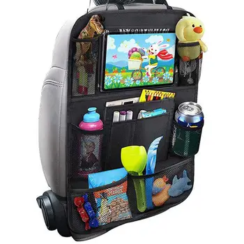 Органайзер на спинке сиденья, Автомобильная универсальная сумка для хранения с несколькими карманами, держатель для планшета, Автомобильные аксессуары для интерьера, сумка для уборки