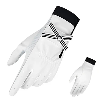 Перчатки для гольфа, противоскользящие варежки, Кожаная женская одежда, дышащие свободные спортивные перчатки, Элегантные профессиональные игры 17,5 см