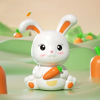 Пластиковый кролик с милым мультфильмом, Небьющаяся банка для хранения монет, креативный Домашний декор, детские подарки на День рождения, игрушка для девочек