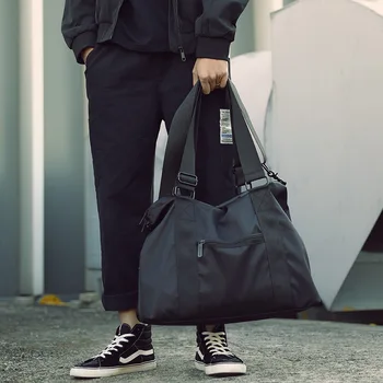 Портативная дорожная сумка для мужчин для деловых поездок, большая вместительная Багажная сумка на короткие расстояния, легкая сумка для отдыха, сумки для доставки через плечо