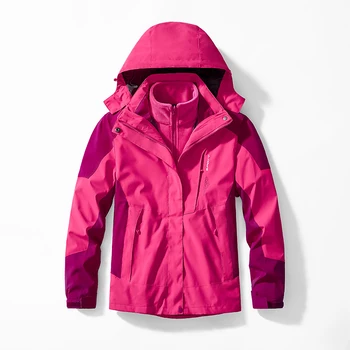 Походная куртка 3 В 1, ветровка, верхняя одежда, комплекты из двух предметов для бега, куртки, пальто для рыбалки, мужские женские водонепроницаемые ветрозащитные парки