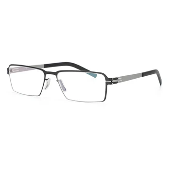 Ретро Квадратная узкая оправа для очков IC Eye для мужчин, компьютерные линзы для чтения с синим светом, женские очки для близорукости, оптические очки по рецепту врача