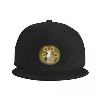 Симпатичная полосатая кошка с цветами Бейсболка Роскошная мужская шляпа Джентльменская шляпа Регби Женские шляпы Мужские