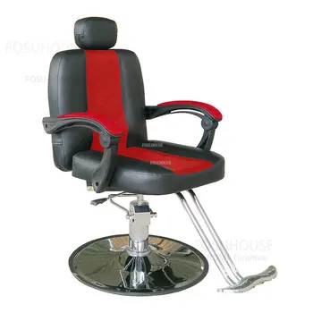Скандинавские откидывающиеся парикмахерские кресла Мебель для парикмахерского салона Современный Подъемник Вращающееся парикмахерское кресло Кресло для салона красоты Металлическое Спа-кресло Z
