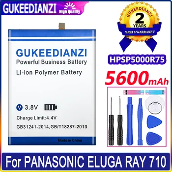 Сменная батарея мобильного телефона большой емкости 5600 мАч для PANASONIC ELUGA RAY 710 Высококачественная батарея Bateria