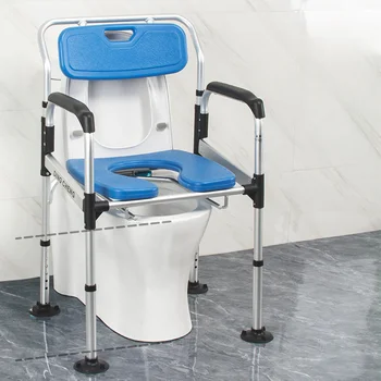 Специальный противоскользящий табурет для ванной Комнаты, удобное мобильное сиденье для ванны, стул для душа из алюминиевого сплава, Удобная спинка, скамейка для ванны