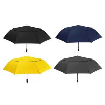 Туристический зонт с автоматически открывающейся нескользящей ручкой, складной зонт для защиты от солнца, Ветрозащитный зонт для пеших прогулок, поездок на работу